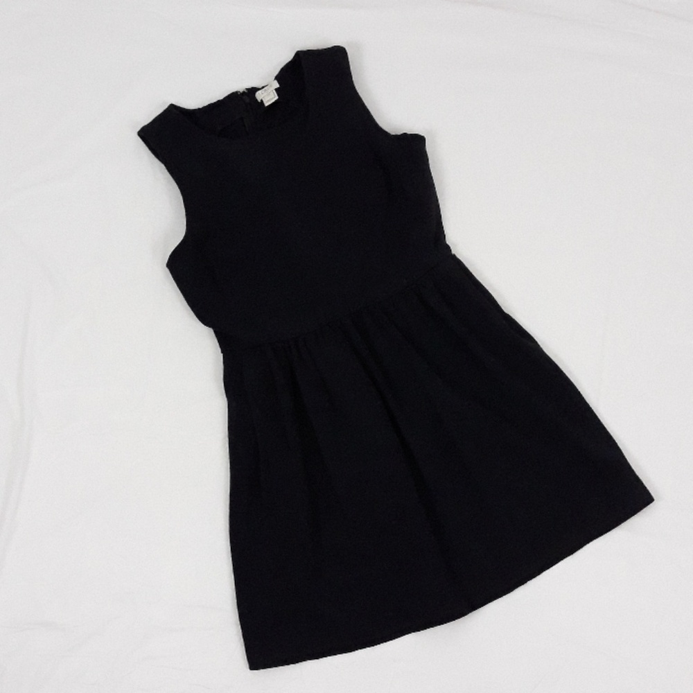 J.Crew Heathered Daybreak XS Dress Black Gray